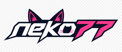 Logo neko77 berwarna emas
